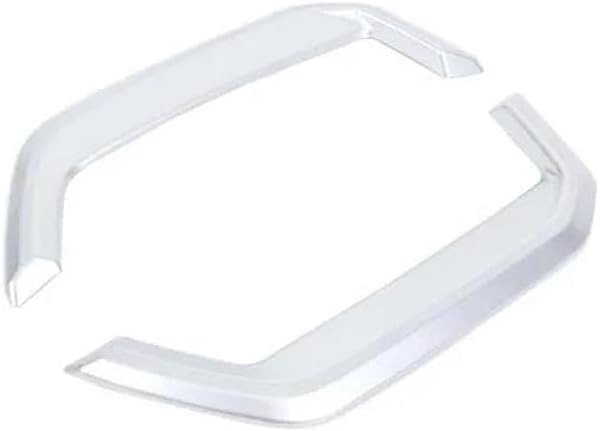 Spare Parts For BMW 5 Series I5 G60 Sport 2024-2025 Car Tail Throat Decorative Frame Stickers ABS Silver 2 Pcs