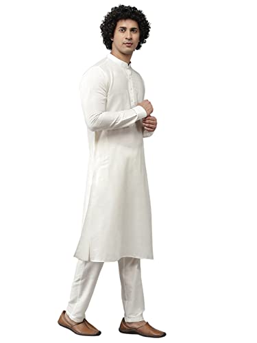 Image of See Designs Men's Pure Silk Kurta Pyjama Nehru Jacket Set