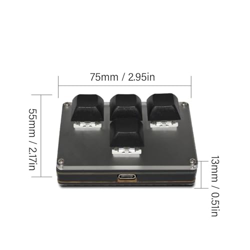 Teclado Mecánico Mini MUNEFE5i74wbt60r USB Tipo C miniatura 2