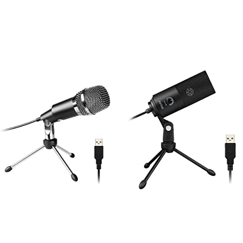 Fifine Usb Mic And Recording Microphone, Plug And Play Home Studio Condenser Microphone For Skype, Recordings For Youtube,Voice Overs,Streaming Broadcast, Games, On Windows And Mac (K668+K669B) #TOP18