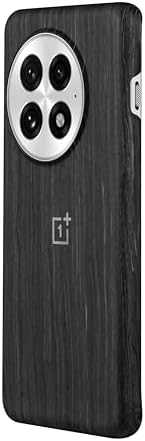 OnePlus 13 Wood Grain Magnetic Half-Pack Case Wood Black, Polycarbonate/Thermoplastic Polyurethane