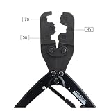 Szczypce Do Zaciskania 10 50 70 95mm2 1/0-2/0AWG Tube Bootlace Złącza Kablowe Okucia Crimper Elektryczne Narzędzia Ręczne Do Zaciskania Precyzyjne Zaciskanie(HS-95WF 50 70 95mm2)