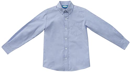 Classroom School Uniforms Boys' Little Long Sleeve Oxford Shirt, Light Blue, 6