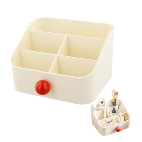 Organizzatore da Scrivania, Porta Penne per Scrivania Multifunzione con 5 griglie, 18x15x11cm Contenitore Porta Trucchi Organizer, Portapenne da Tavolo per Forniture Scolastiche