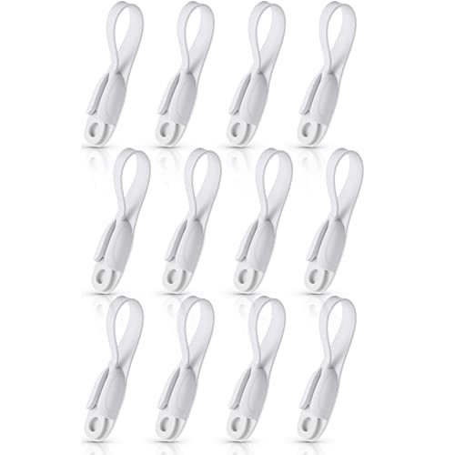 Diheohg Paquete de 12 piezas, organizador de cables, soporte de silicona para electrodomésticos, cable autoadhesivo para utensilios de cocina,