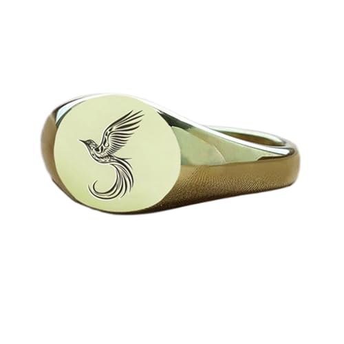 Bague oiseau ronde en argent 925 plaqué or, sublimez votre look vintage au quotidien