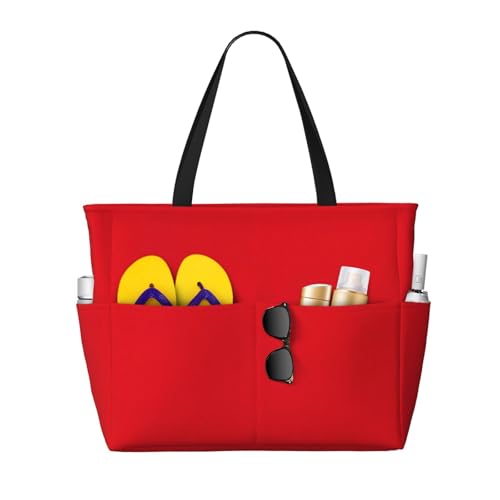 Bolsa de viaje de playa espaciosa con cremallera para evitar pérdidas