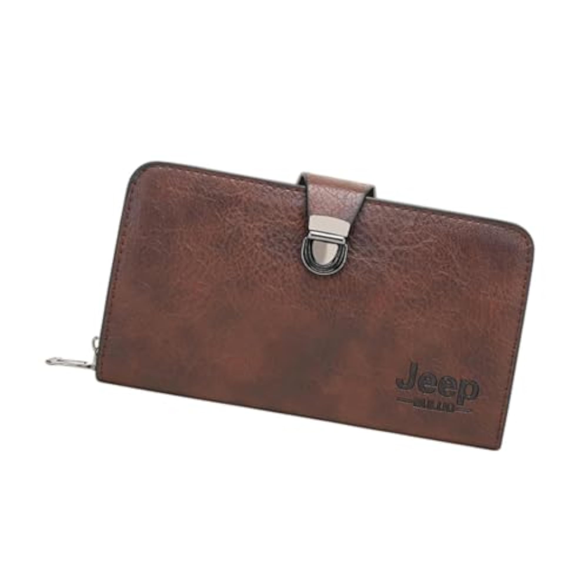Men's Clutch Bag, Trendy Large Capacity Zipper Wallet