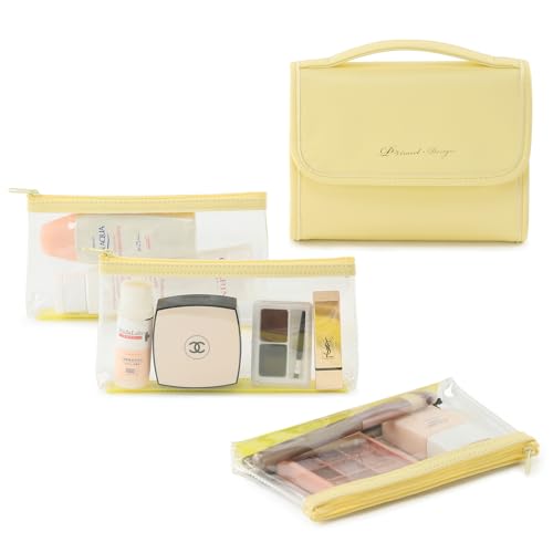 VanFn Cosmetic Bags, Makeup Bag Cosmetic Bag for Women Cosmetic Travel Makeup Bag Large Travel Toiletry Bag for Girls Make Up Bag Brush Bags P.Travel Series4