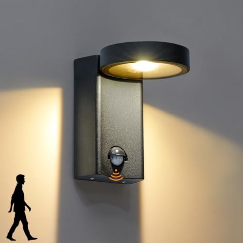 CELAVY Outdoor Light with Motion Sensor LED Wall Light Outdoor Wall