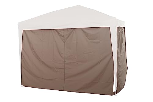 Siena Garden Set Di Pannelli Laterali Tortora Per Starter Gazebo Pieghevole, 3 X 3 M, Rivestimento In Poliestere 140 G/M², Rivestito In Pu, 4 Pezzi, T