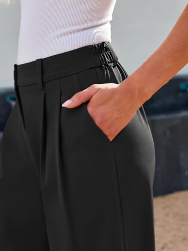 LILLUSORY Wide Leg Dress Pants Women's High Waisted Dressy Trousers3