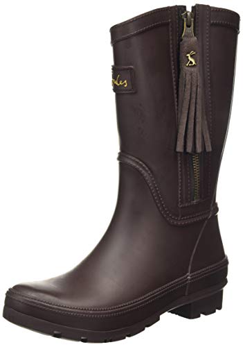 Joules Damen Rosalind Gummistiefel, Dunkelbraun, 36 EU