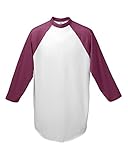Augusta Sportswear Baseball Jersey 2.0, White/Maroon, 2XL