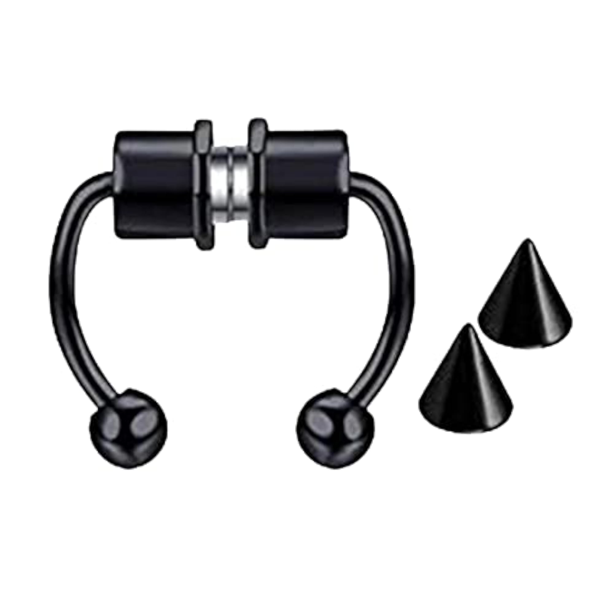 Stainless Magnetic FALSE Nose Ring Horseshoes Non Piercing Jewelry