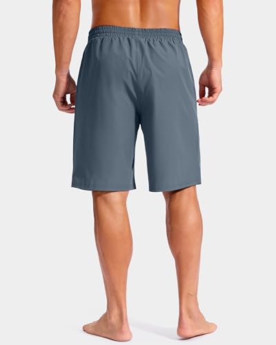 Image of G Gradual Mens Swim Trunks with Compression Liner 7 inch /9'' Quick Dry Board Shorts Swimsuit Bathing Suit for Men Zipper Pockets