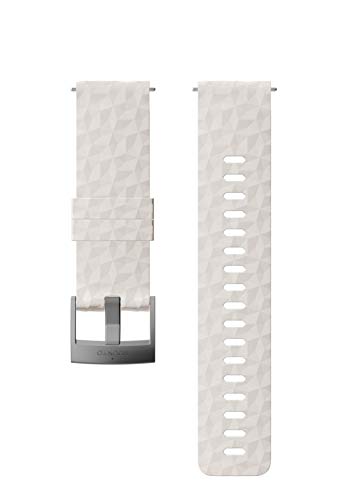 SUUNTO SS050223000 Watch Strap, 24mm, Silicone, Sandstone Gray- Explore, 24 mm/Medium (130-230 mm)