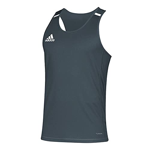 adidas Team 19 Singlet - Men's Track and Field XXL Grey/White