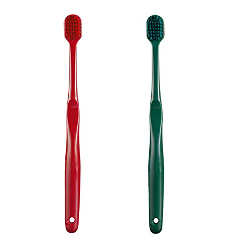 2 Packs of Clean Toothbrush, 0.15mm Soft Bristle Toothbrushes, Protect Sensitive Gums, Wide Head Covering The Entire Tooth, No Dead Ends, Deep Cleaning, Suitable for Adult Family Couples
