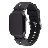Wristitani Compatible with Apple Watch Band with Shockproof Rugged Case 49mm for iWatch Series Ultra (Black, 49mm)