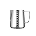 OLUeS Puche de Lait, cruche à mesurer Le Lait, Acier Inoxydable Lait mousser (Capacity : 600ml, Color : Light Grey)
