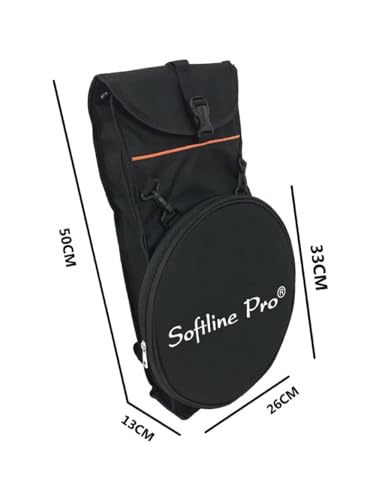 Image of Softline Pro SP-DPPK-Kit 12 inch & 10 Corners Dumbed Drum Practice Pad Kit, Double Side with Stand & Bag (SP-DPPK-41-Kit-ABS-Round)