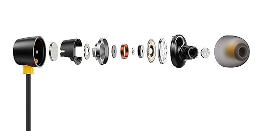 Buds 2 Neo Bass Wired Earphones with Mic | for Realme 2 | 3.5mm Audio Jack -(Black) view 2