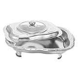 Support de service pour buffet : les bords sont exquis et lisses, les bords sont sans danger pour vos mains et la main est confortable, plat de service de buffet