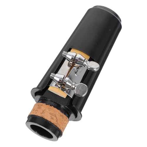 DECHOUS 1 Set Clarinet Mouthpiece Kit with Ligature and Cap Durable Wind Instrument Parts for Woodwind Instruments Provides Clarity and Protection for Clarinet Playing