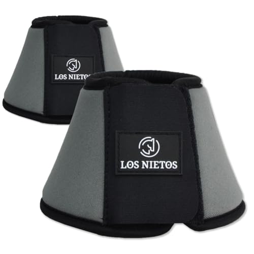 Campanas Softopren Los Nietos Dressage | Talla M | Color Gris | Equipamiento para el caballo | Producto de Guarnicionería | Tradición artesana | Los Nietos