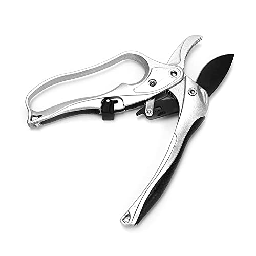 FHYTGBS Ciseaux de Jardin Cliquet Couper de Plante Horticulture Cisaille de Cisaillement à la Main Taille de Ciseaux de Jardin léger en Aluminium