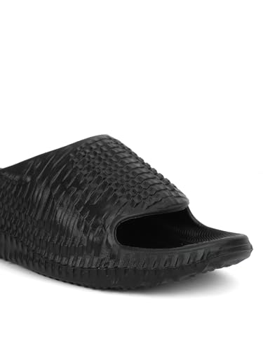 Image of hummel TEXTURE SOFT Men's Classic Ultra Soft Sliders /Slippers with Cushion FootBed for Adult Comfortable & Light Weight Stylish & Waterproof & Everyday Flip Flops & Chappals for Gents /Boys
