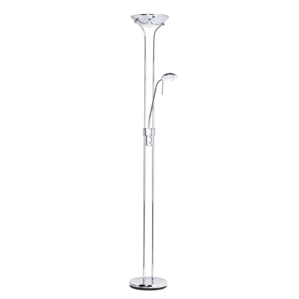 LITECRAFT Mother & Child Floor Lamp 2 Arm with Bulbs - (Polished Chrome)