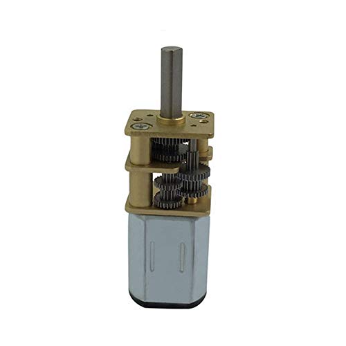 LF&LQEW 1pc Bringsmart Mini N20 3-6V DC Motor Flip Speed Reduction 5RPM-40RPM Gear Motor with Metal Geared Motor for Robot DIY (Size : 6v 20rpm)