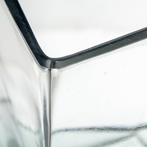 Vase de table transparent résistant 9x9x25 cm anti-basculement - 3