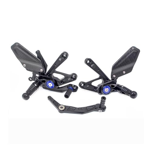Repose-pieds arrière YZF R1M et R1 réglables avec platines de protection carbone