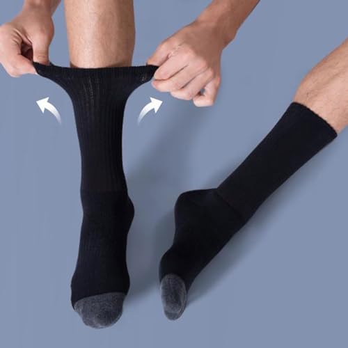 Men's Basketball Socks Solid Color Short Socks Mens Athletic Crew Socks Wicking Cushioned Work Socks 5 Pack2