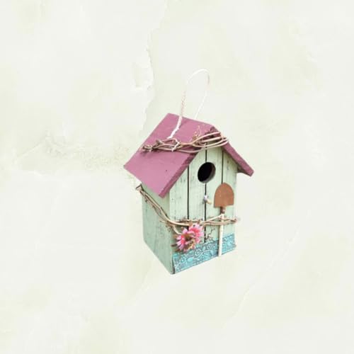Casa de pájaros de madera resistente al sol y ligera para terrazas exteriores 7