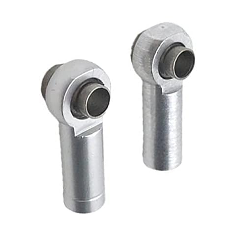 VENNSDIYU 2pcs Ball Head Holder Modified Accessories Tie Rod Ends Replacement Fitting, Silver Cover