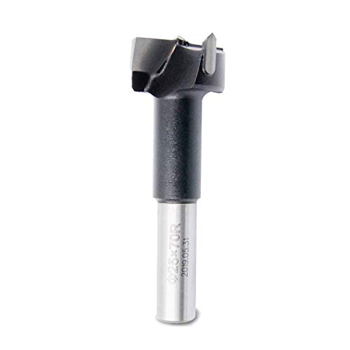 TIDEWAY 4 Blades Industrial Carbide Tipped Hinge Boring Bit for Rows Drill Machine, 25mm Cutting Dia, 70mm Length, Right Rotary