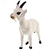 JMHomeDecor Plüschtiere Realistische Kunstpelz Stanidng Ziege Tiermodell Figuren Nettes Plüschtier Für Baby Kinder Home Schlafzimmer Auto Dekoration
