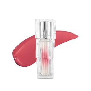 TIRTIR [*Mini Size Waterism Tinted Lip Gloss #27 Muty Rose, 0.06 Fl Oz – Kiss Ready Lipgloss, 12H Long Lasting Non Sticky Natural Tinted Glow Korean Multiuse Cheek and Lip Tint for Women gift