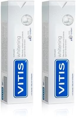 VITIS® Whitening Dentifricio - Sbianca e Protegge lo Smalto, 100m (Confezione da 2)