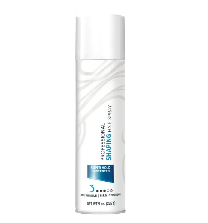 Super Hold Shaping Hair Spray, Unscented Strong Hold Styling Spray, 9 oz