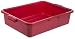 Carlisle N4401005 Comfort Curve Ergonomic Wash Basin Tote Box, 5" Deep, Red