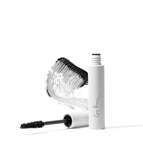 Ere Perez - Natural Almond Oil Mascara - Strengthen, Lengthen, Nourish Lashes - Smudge-Proof, Water Resistant, Low Irritation - Vegan, Cruelty-Free, Clean Beauty (Black, 0.35 oz - 10 ml)