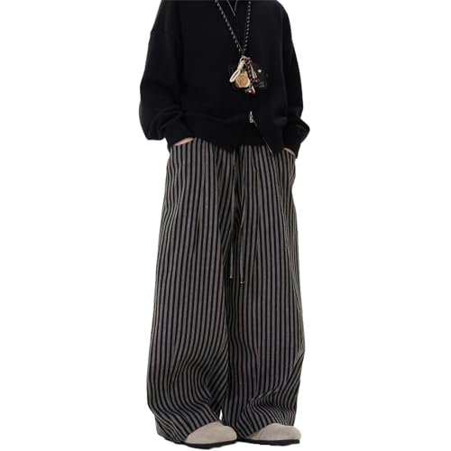 GUOYUXIAO Men's Jeans Washed Work Pants Loose Fit Trouser for Men