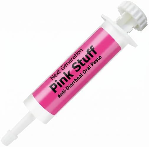 The Pink Stuff Paste for Dogs Horses Cows, Anti Diarrhea Digestive Support Paste, Oral Syringe Easy Dosing, Kaolin Pectin Formula, Livestock and Pet Use, 80 ml