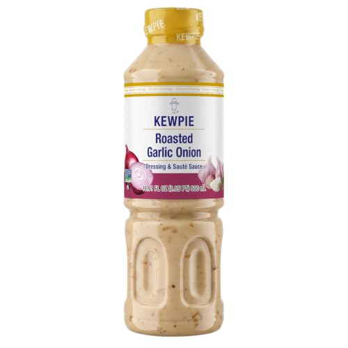 Kewpie Roasted Garlic Onion Dressing Saute Sauce, Savory Umami, 16.9 fl oz