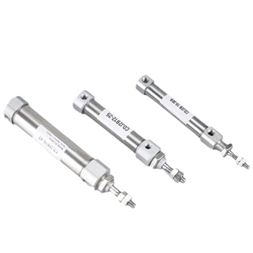Cylindre pneumatique CDJ2B double effet mini format pour un guidage linéaire ultra précis - 4